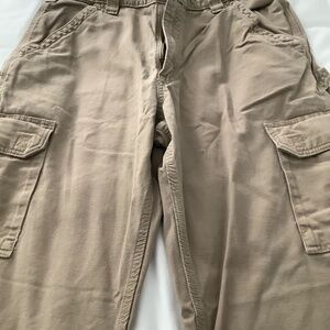 Carhartt Cargo Jeans Men’s 36X32 Khaki Workwear Chores Hunting